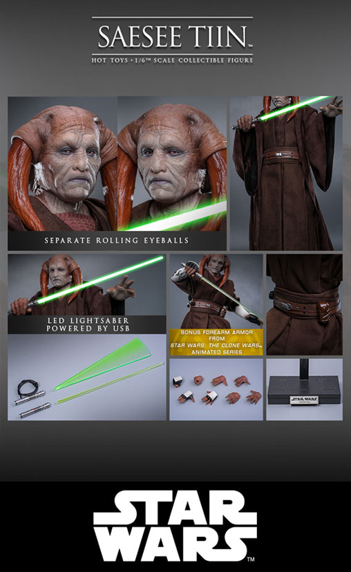 Star Wars - Episode III - Revenge of the Sith: Saesee Tiin von Hot Toys, weitere Produktansicht 25