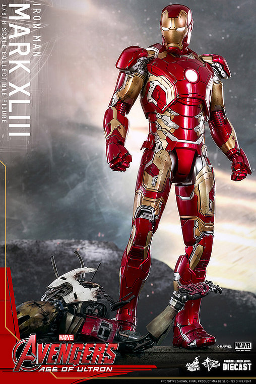 The Avengers - Age of Ultron: Iron Man Mark XLIII - DieCast, 1/6 Figur von Hot Toys