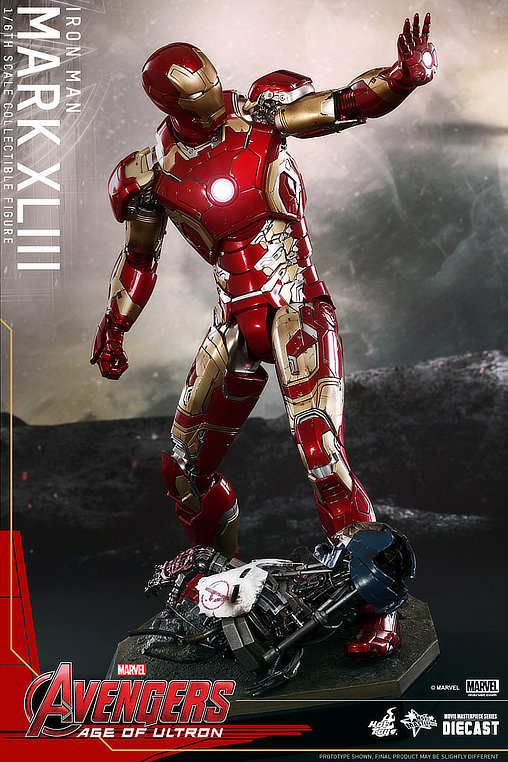 The Avengers - Age of Ultron: Iron Man Mark XLIII - DieCast, 1/6 Figur von Hot Toys