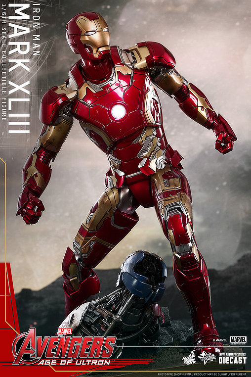The Avengers - Age of Ultron: Iron Man Mark XLIII - DieCast, 1/6 Figur von Hot Toys