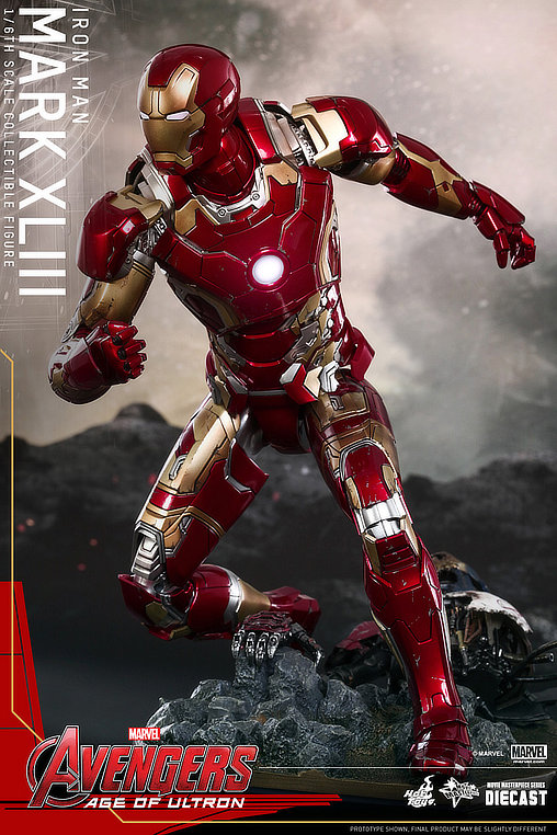 The Avengers - Age of Ultron: Iron Man Mark XLIII - DieCast, 1/6 Figur von Hot Toys