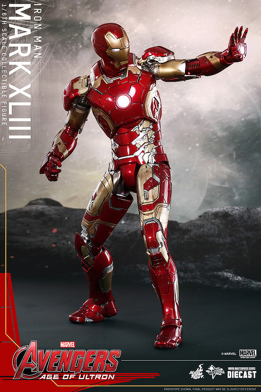 The Avengers - Age of Ultron: Iron Man Mark XLIII - DieCast, 1/6 Figur von Hot Toys