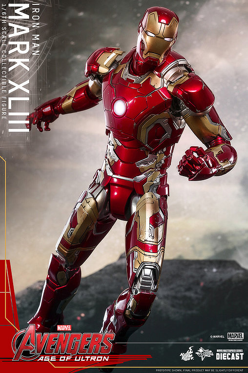 The Avengers - Age of Ultron: Iron Man Mark XLIII - DieCast, 1/6 Figur von Hot Toys