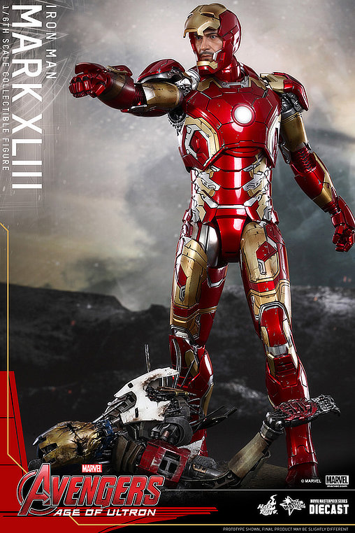 The Avengers - Age of Ultron: Iron Man Mark XLIII - DieCast, 1/6 Figur von Hot Toys