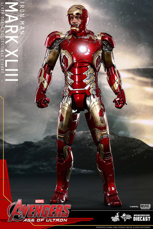 The Avengers - Age of Ultron: Iron Man Mark XLIII - DieCast, 1/6 Figur von Hot Toys