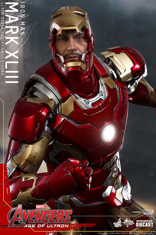 The Avengers - Age of Ultron: Iron Man Mark XLIII - DieCast, 1/6 Figur von Hot Toys