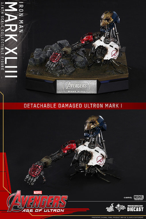 The Avengers - Age of Ultron: Iron Man Mark XLIII - DieCast, 1/6 Figur von Hot Toys