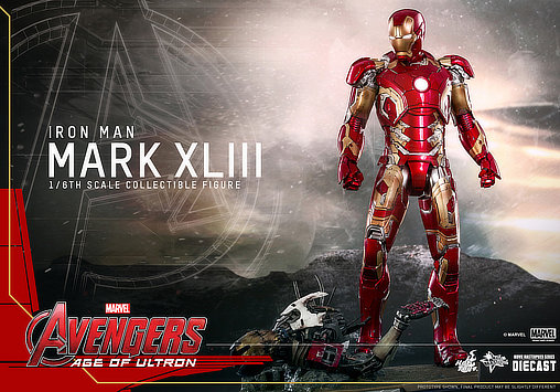 The Avengers - Age of Ultron: Iron Man Mark XLIII - DieCast, 1/6 Figur von Hot Toys