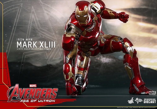 The Avengers - Age of Ultron: Iron Man Mark XLIII - DieCast, 1/6 Figur von Hot Toys