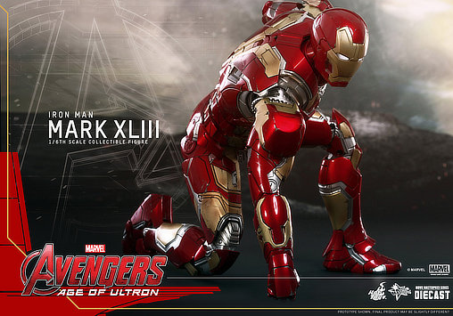 The Avengers - Age of Ultron: Iron Man Mark XLIII - DieCast, 1/6 Figur von Hot Toys