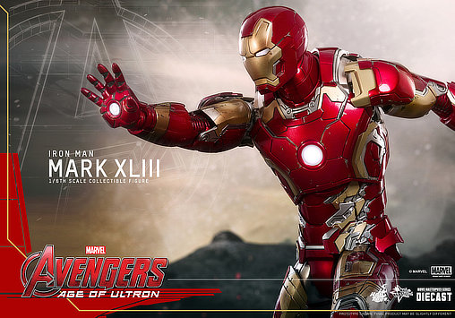 The Avengers - Age of Ultron: Iron Man Mark XLIII - DieCast, 1/6 Figur von Hot Toys