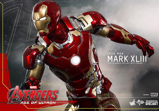 The Avengers - Age of Ultron: Iron Man Mark XLIII - DieCast, 1/6 Figur von Hot Toys