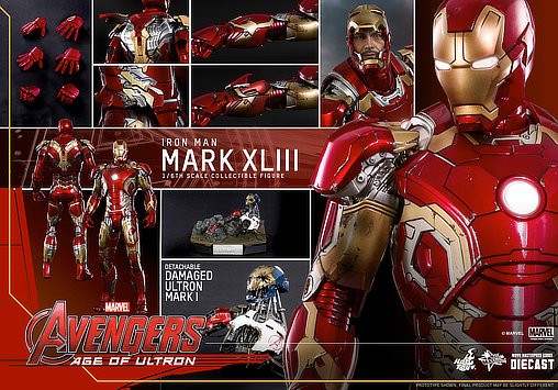 The Avengers - Age of Ultron: Iron Man Mark XLIII - DieCast, 1/6 Figur von Hot Toys