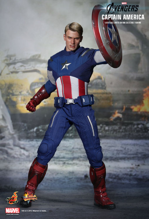 The Avengers: Captain America, 1/6 Figur von Hot Toys