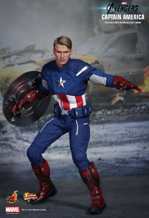 The Avengers: Captain America, 1/6 Figur von Hot Toys
