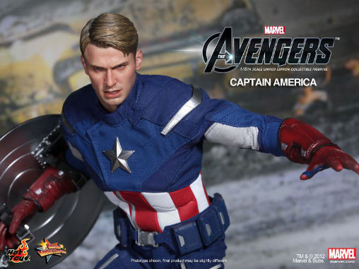 The Avengers: Captain America, 1/6 Figur von Hot Toys