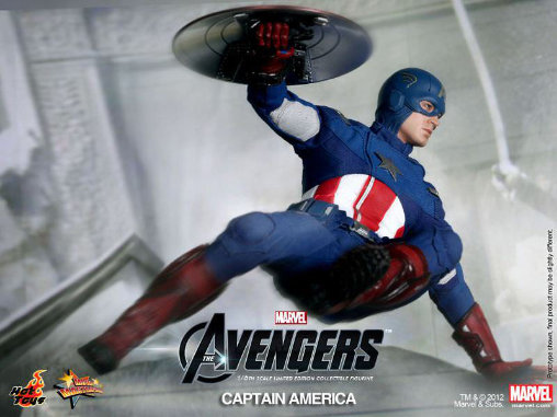 The Avengers: Captain America, 1/6 Figur von Hot Toys