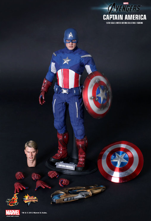 The Avengers: Captain America, 1/6 Figur von Hot Toys