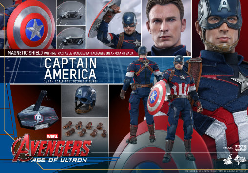 The Avengers - Age of Ultron: Captain America, 1/6 Figur von Hot Toys