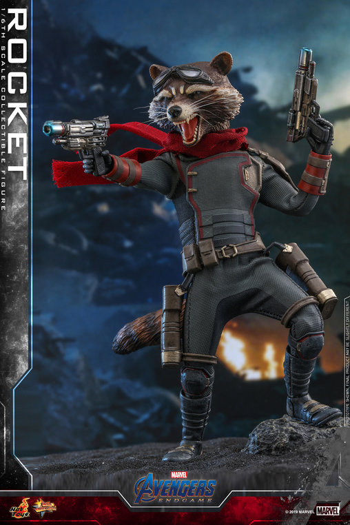 The Avengers - Endgame: Rocket, 1/6 Figur von Hot Toys