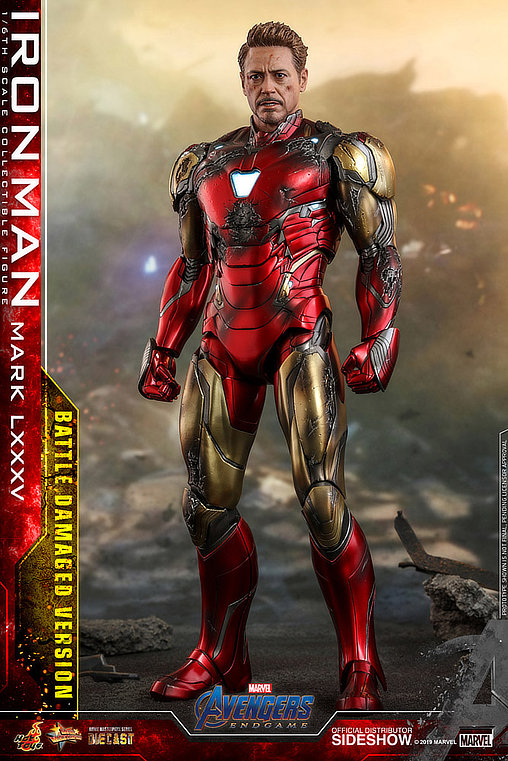 The Avengers - Endgame: Iron Man Mark LXXXV - Battle Damaged, 1/6 Figur von Hot Toys