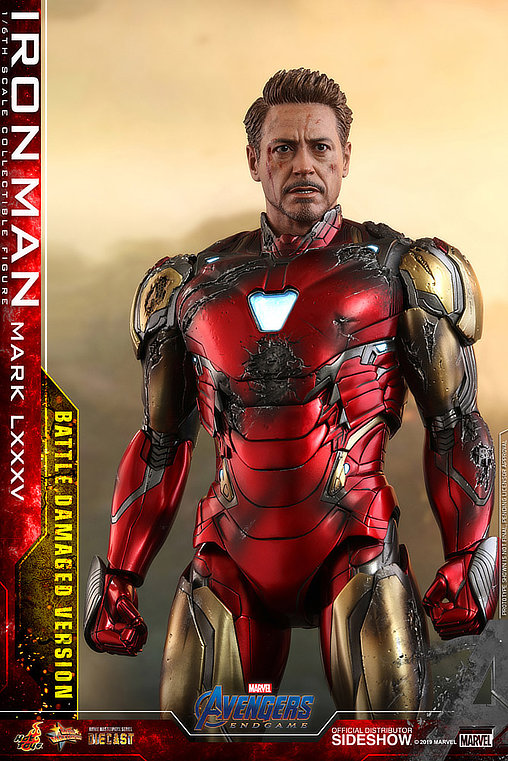The Avengers - Endgame: Iron Man Mark LXXXV - Battle Damaged, 1/6 Figur von Hot Toys