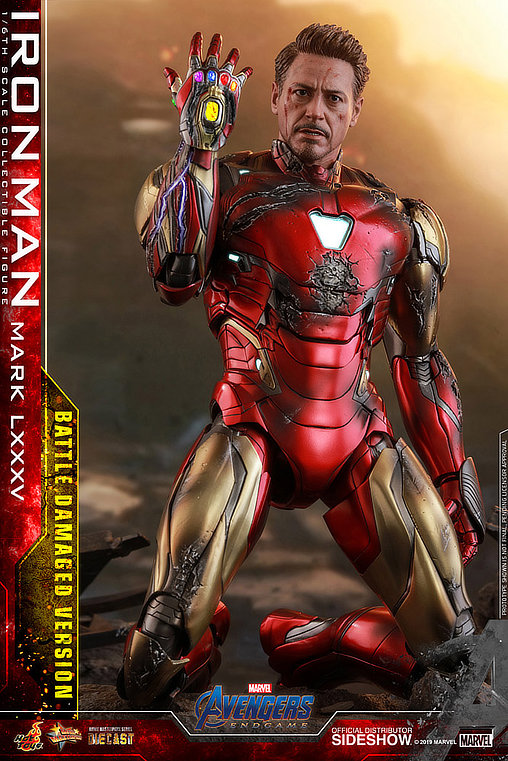 The Avengers - Endgame: Iron Man Mark LXXXV - Battle Damaged, 1/6 Figur von Hot Toys