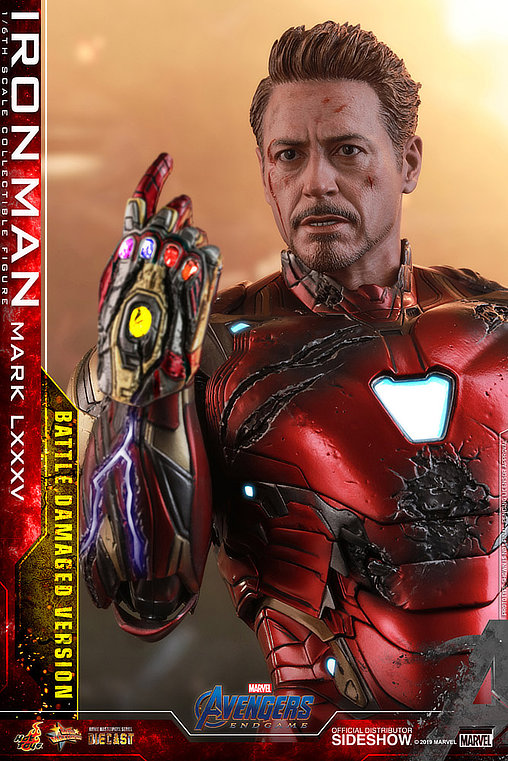 The Avengers - Endgame: Iron Man Mark LXXXV - Battle Damaged, 1/6 Figur von Hot Toys