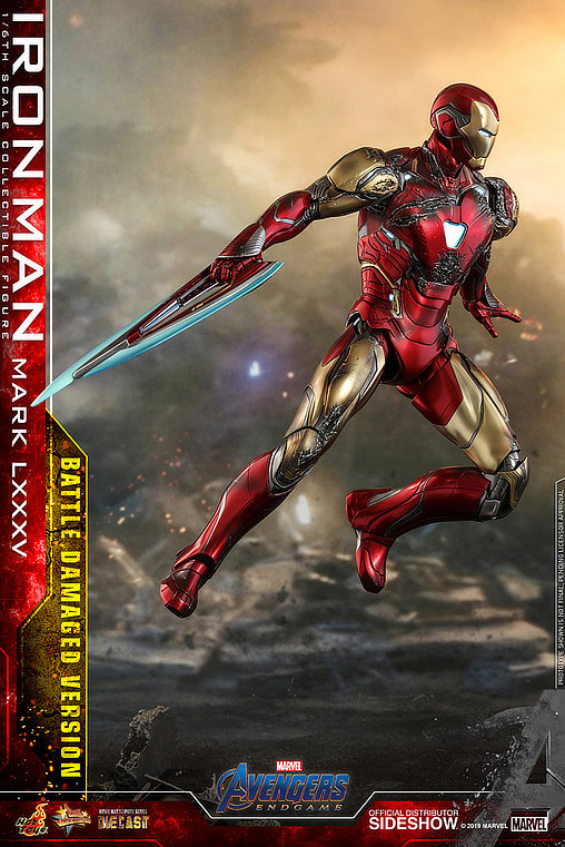 The Avengers - Endgame: Iron Man Mark LXXXV - Battle Damaged, 1/6 Figur von Hot Toys