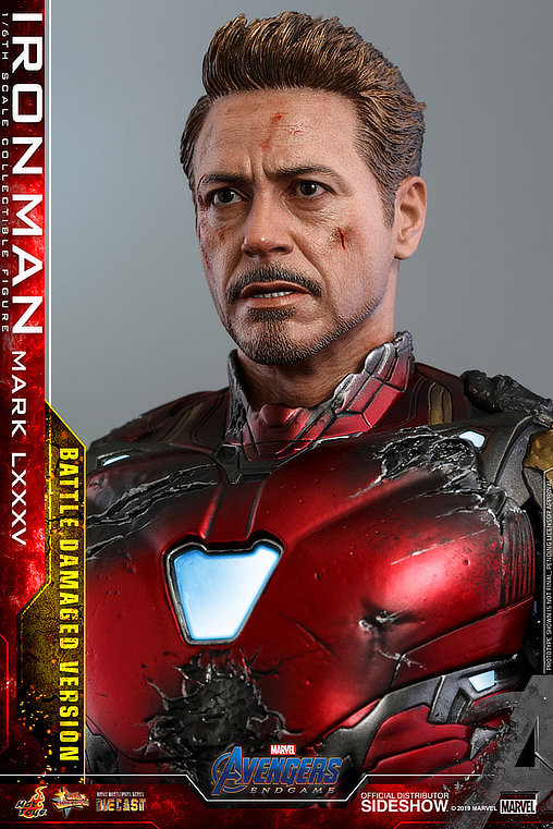 The Avengers - Endgame: Iron Man Mark LXXXV - Battle Damaged, 1/6 Figur von Hot Toys