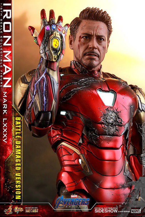 The Avengers - Endgame: Iron Man Mark LXXXV - Battle Damaged, 1/6 Figur von Hot Toys