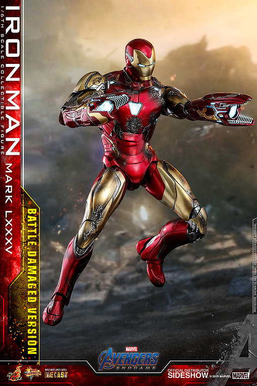 The Avengers - Endgame: Iron Man Mark LXXXV - Battle Damaged, 1/6 Figur von Hot Toys