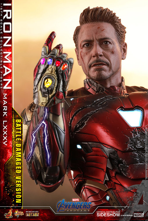 The Avengers - Endgame: Iron Man Mark LXXXV - Battle Damaged, 1/6 Figur von Hot Toys