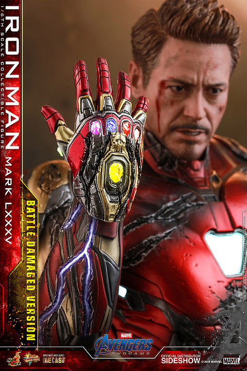 The Avengers - Endgame: Iron Man Mark LXXXV - Battle Damaged, 1/6 Figur von Hot Toys