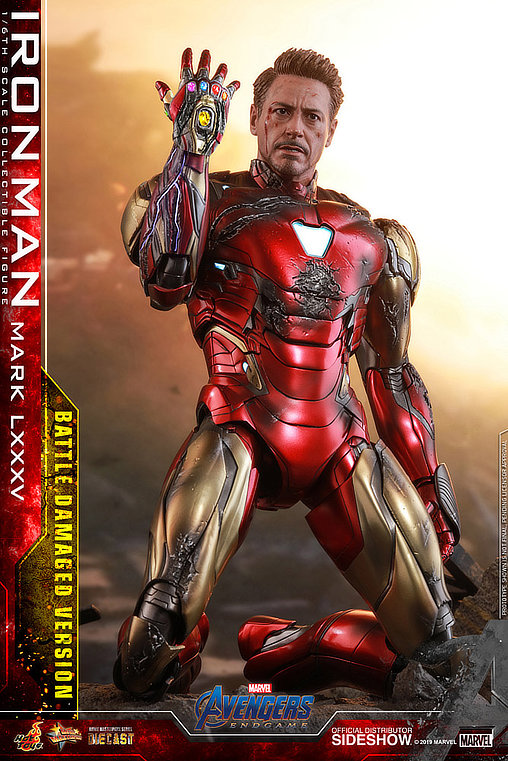 The Avengers - Endgame: Iron Man Mark LXXXV - Battle Damaged, 1/6 Figur von Hot Toys