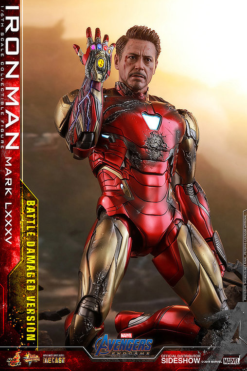 The Avengers - Endgame: Iron Man Mark LXXXV - Battle Damaged, 1/6 Figur von Hot Toys