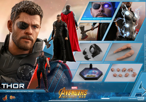 The Avengers - Infinity War: Thor, 1/6 Figur von Hot Toys