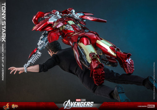 The Avengers: Tony Stark - Mark 7 Suit Up Version, 1/6 Figur von Hot Toys