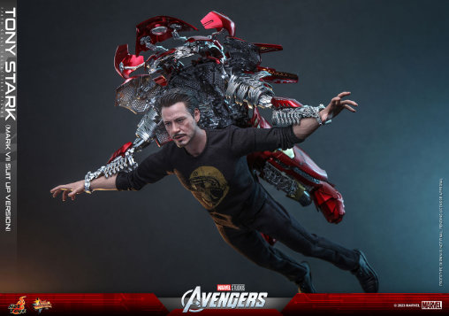 The Avengers: Tony Stark - Mark 7 Suit Up Version, 1/6 Figur von Hot Toys
