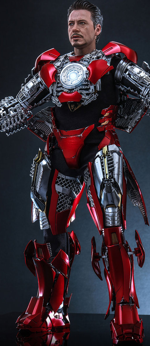 The Avengers: Tony Stark - Mark 7 Suit Up Version, 1/6 Figur von Hot Toys