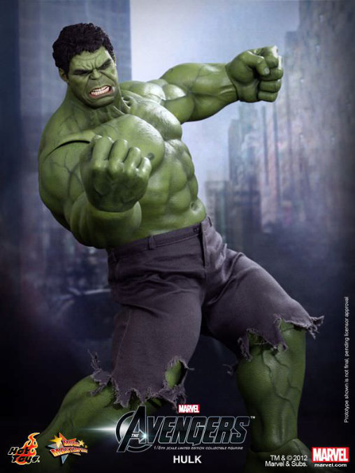 The Avengers - Hulk, 1/6 Figur von Hot Toys