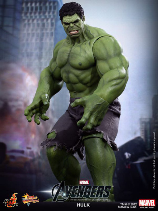 The Avengers - Hulk, 1/6 Figur von Hot Toys