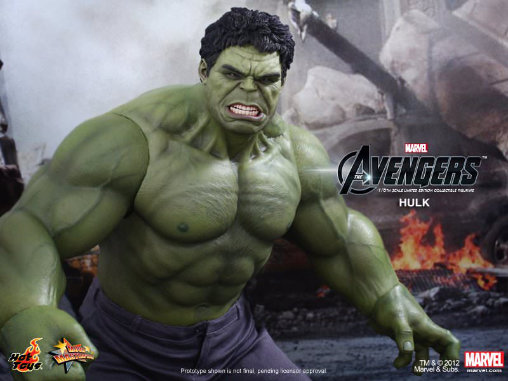 The Avengers - Hulk, 1/6 Figur von Hot Toys