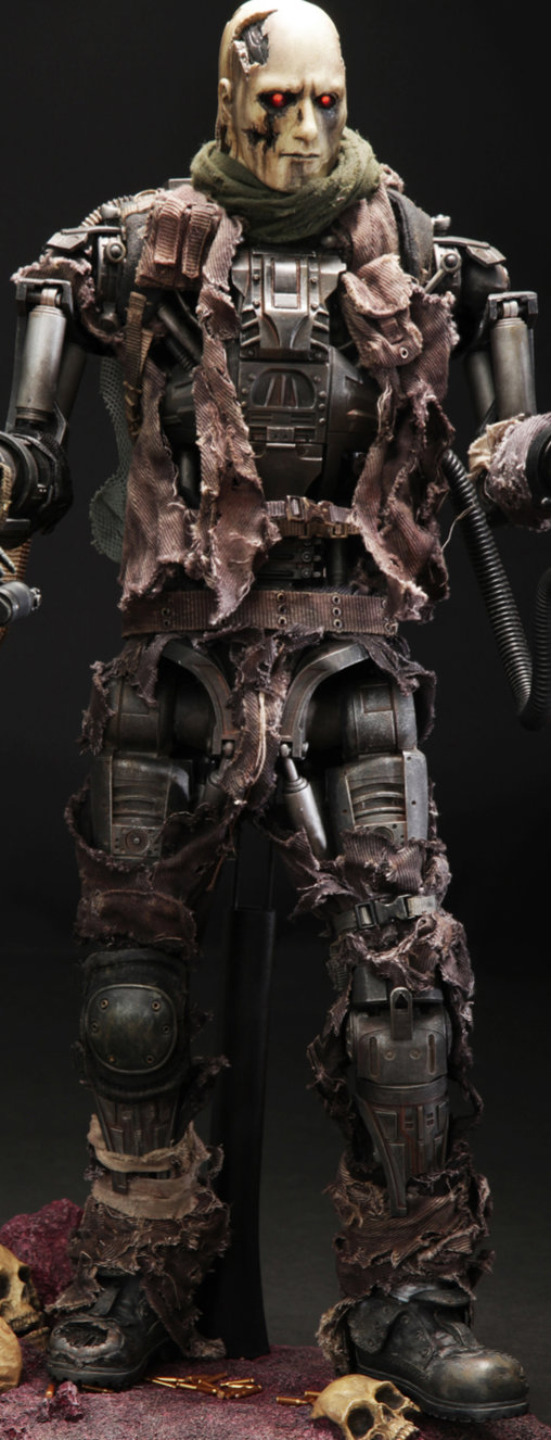 Terminator - Salvation: T-600 Endoskeleton - Damaged Skin Version, 1/6 Figur von Hot Toys
