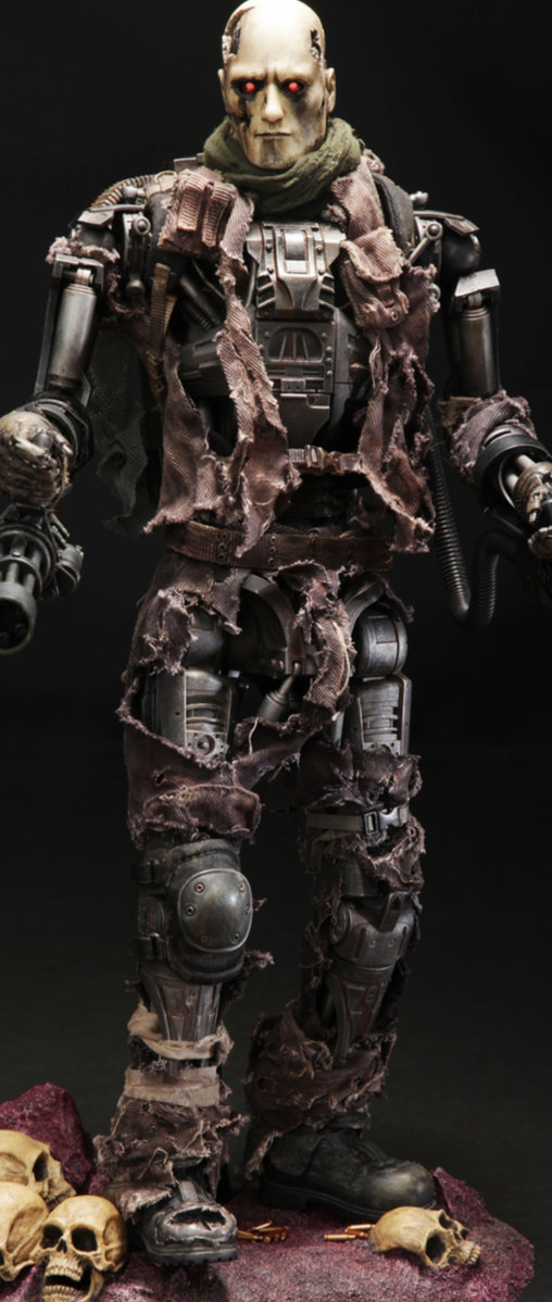 Terminator - Salvation: T-600 Endoskeleton - Damaged Skin Version, 1/6 Figur von Hot Toys