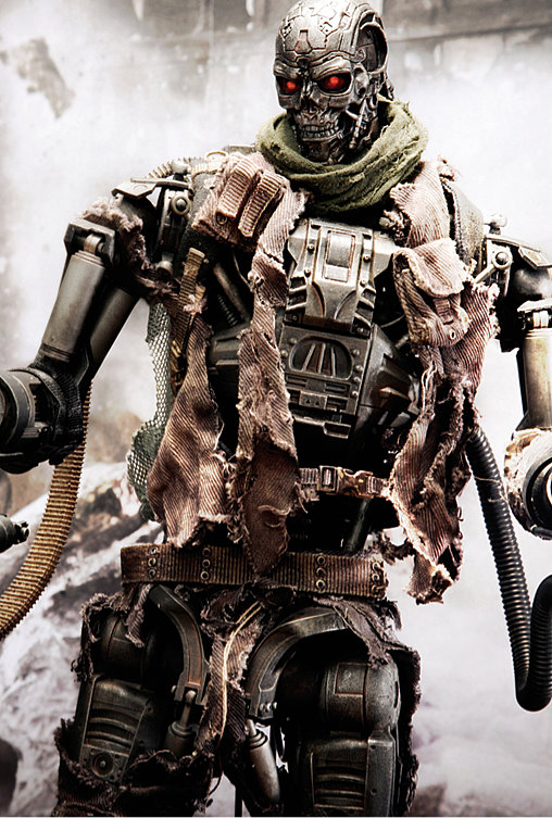 Terminator - Salvation: T-600 Endoskeleton - Damaged Skin Version, 1/6 Figur von Hot Toys