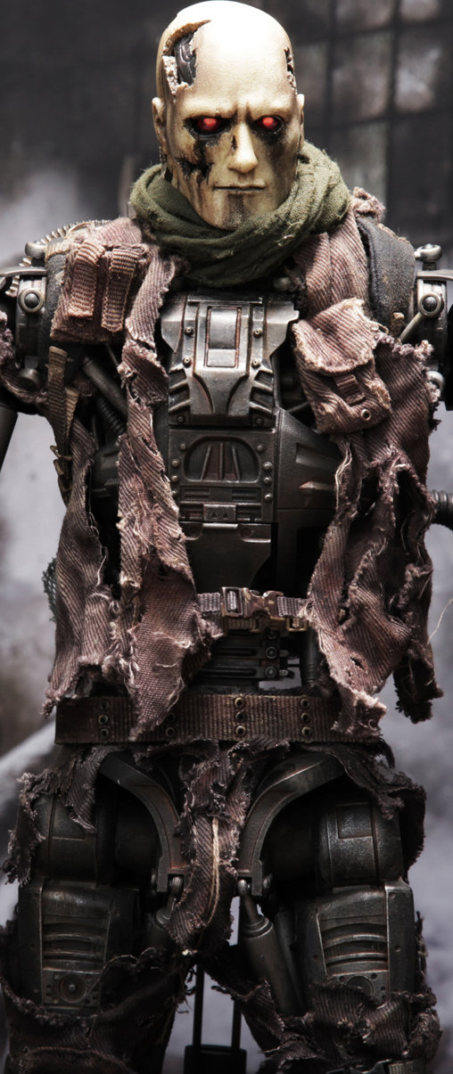 Terminator - Salvation: T-600 Endoskeleton - Damaged Skin Version, 1/6 Figur von Hot Toys