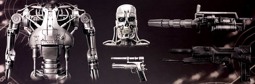 Terminator 2: T-800 Indestructible Endoskeleton, 1/6 Figur von Hot Toys