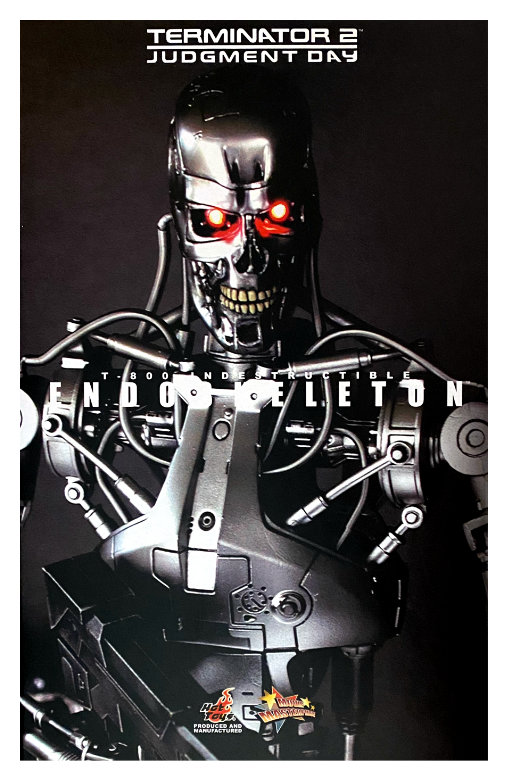 Terminator 2: T-800 Indestructible Endoskeleton, 1/6 Figur von Hot Toys