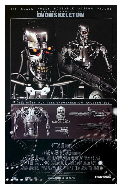 Terminator 2: T-800 Indestructible Endoskeleton, 1/6 Figur von Hot Toys